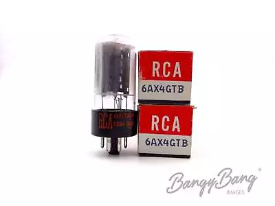 2 Vintage RCA 6AX4GTB Power Damper Diode TV Receiver Audio Vacuum Tube Valve- Ba • $72