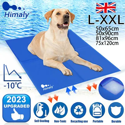 £10.99 • Buy Gel Cooling Mat For Dog Cat Pet Self Cooling Pillow Summer Cool Mattress Bed Pad