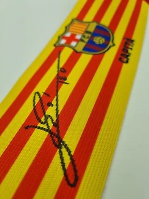 Messi Bracelet Captain 100% Original Hand Signed FCB Fútbol Club Barcelona • $268