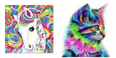 $12.99 • Buy 5D DIY Unicorn Cat Diamond Painting Embroidery Kit Art Decors Gifts Cross Stitch