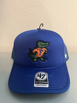 '47 Brand Florida Gators Mesh Foam Snapback Adjustable Trucker Hat Cap Blue NEW • $29.95