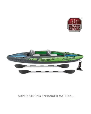 NIB - Intex Challenger K2 Two Person Inflatable Kayak Kit With Oars & Pump • $99