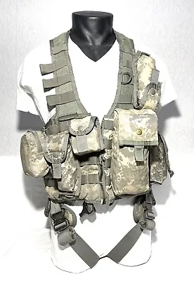 Us Army Acu Ucp Military Air Warrior Crewman Survival Vest Pouches Cobra Buckles • $229.95