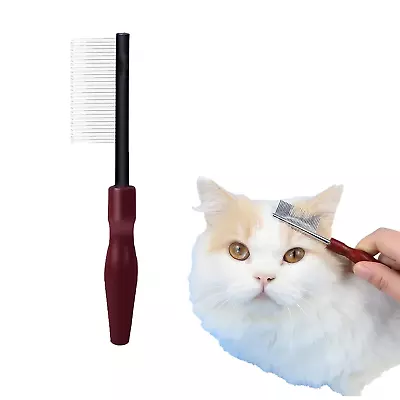 Cat Comb Pet Short Mini Pet Massage Comb With Rounded Copper Teeth For Cats Dog • $14.42