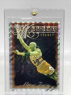 1996-97 Topps Finest #127 Michael Jordan Refractor Maestros NBA HOF NM+ • $495.82