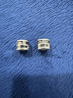Pandora Sterling Silver Cubic Zirconia Spacer Bead Lot Of 2 • $39.99