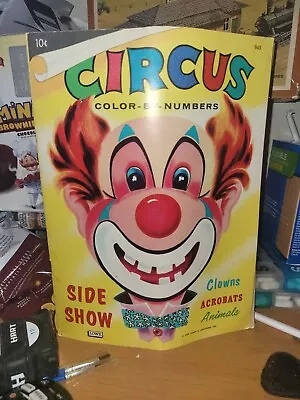Vintage Circus Color By Numbers Book Unused  • $5