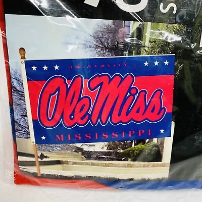 University Of Mississippi Ole Miss Rebels 3x5 Banner Flag With Grommets NCAA • $12.76