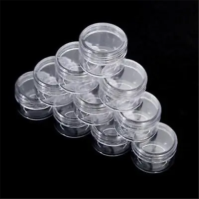 2/3/5g Plastic Sample Bottle Cosmetic Makeup Jar Pot Cream Lip Balm Container • £8.14