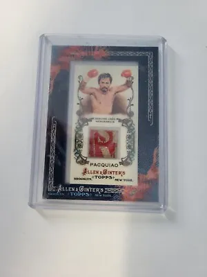 $350 • Buy Manny Pacquiao Used Fabric Trading Card 2011 The World's Champion       Mint