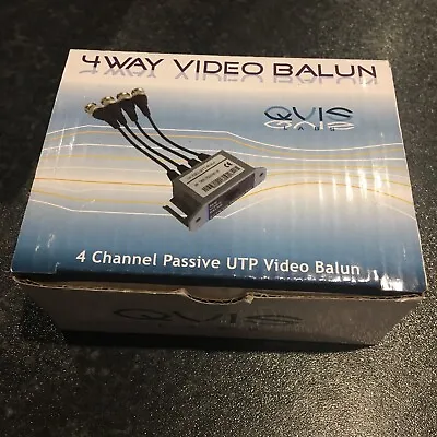 Qvis 4 Way Video Balun TT-804 BNIB • £9.99