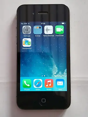 Apple IPhone 4 16GB A1332 Smartphone Black Three Network -Minor Cracks To Screen • £20