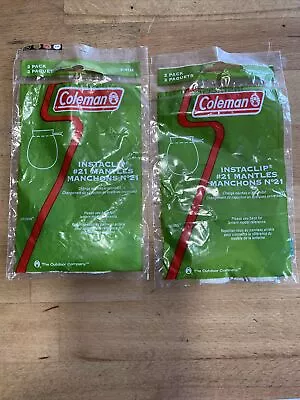 Coleman Insta Clip No21 Mantles X 4 (2 Twin Packs) Part 21B122 Fishing Camping • £17.99