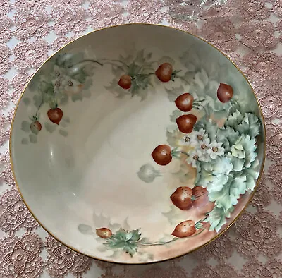 Antique￼ Haas & Czjzek 1792 Schlaggenwald Hand Painted Porcelain  Serving Bolls • $59