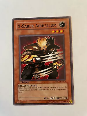 X-Saber Airbellum - 5DS2-EN019 - Common - 1st Edition  - NM - YuGiOh! • $1.60