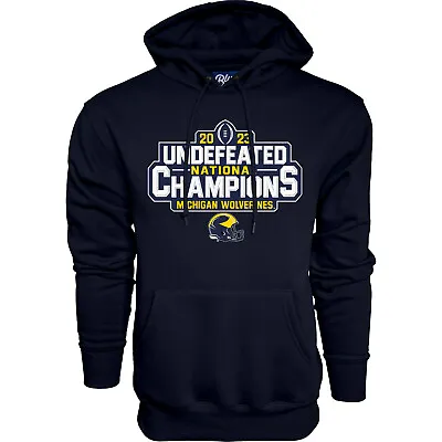 Michigan Wolverines 2024 CFP National Champions Football SWEATSHIRT NAVY • $69.99