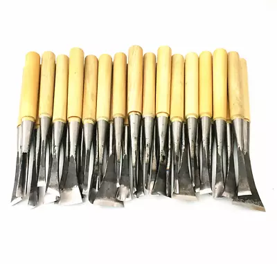 Hand Wood Carving Tools 31pcs General Chisel Made Ground By Hand With Tool Bag • $179.99