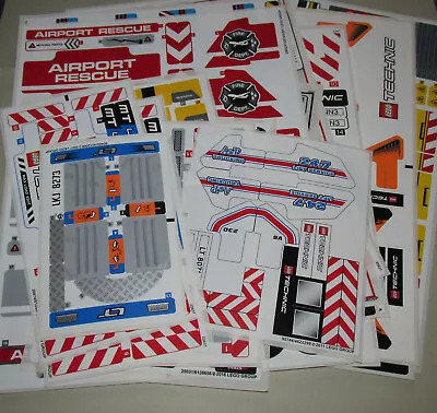 New Original Unused Sticker Sheets From Lego Technic Theme READ DESCRIPTION • $20.52