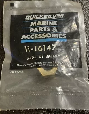 OEM Mercury Quicksilver Prop Nut 11 16147 NOS Boat Part Replacement • $15