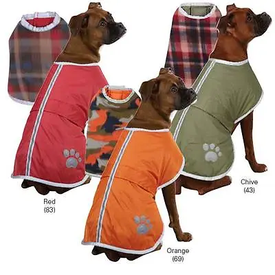 $25.88 • Buy Zack & Zoey Noreaster Warm Reversible Waterproof Reflective Jackets Coats Dogs