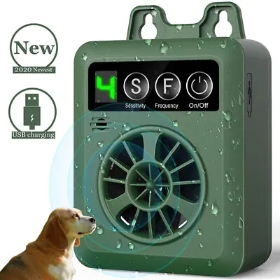 Outdoor Dog Ultrasonic Anti Bark Control Device Stop Barking Sonic Silencer Pet • $23.95
