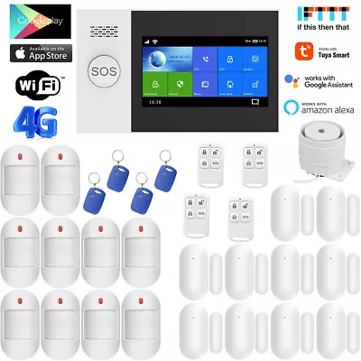 F06 Tuya APP WiFi+4G Wireless Home Security Alarm System+Alexa+Google Assistant • $329.99