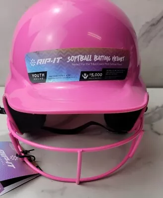 Rip It Softball Batting Helmet W/Face Mask Size 6 - 6 7/8 • $29.99