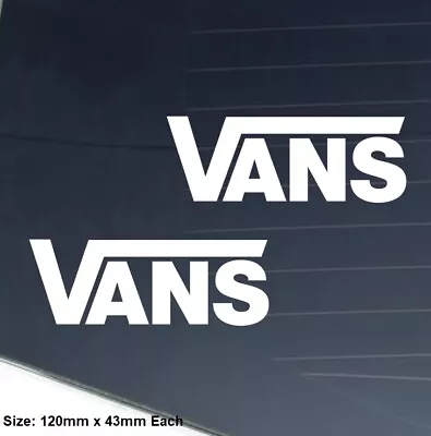 $5.95 • Buy Vans Vinyl Decal Sticker Car Skateboard Surf Shoes Off The Wall