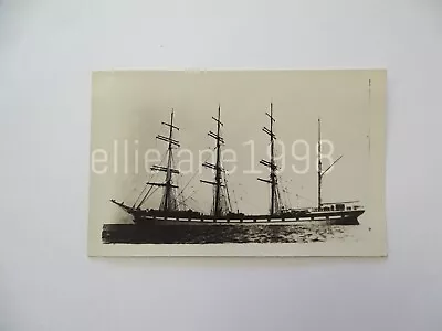 Dunfermline Tall Ship Sailing Shipping Real Photo Plain Postcard Vintage • £5