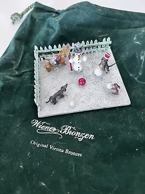Vienna Bronze Dachshund Rabbit Cat Snowman Christmas Authentic Wiener Bermann • $495