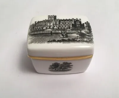 £31 • Buy Royal Worcester Trinket Box With Lid Black And White Scenes 3851 England