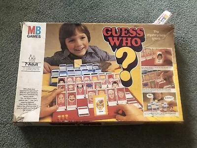 Vintage Guess Who Board Game Mb Games 1979 45yr Old Board Game See Pics • £0.99