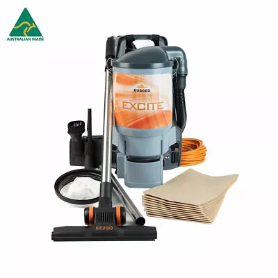 Rugged Excite Commercial Backpack Vacuum Cleaner 1400W HEPA Filter Bypass Motor • $399