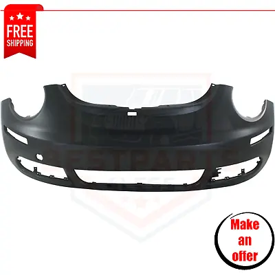 New Bumper Cover Front Primed W/ Fog Lamp Holes For 2006-2010 Volkswagen Beetle • $196.99