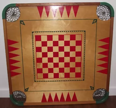 Vtg Merdel #100 Family Board Game ONLY & Copy Of Rules Carrom Checkers Billiard • $60