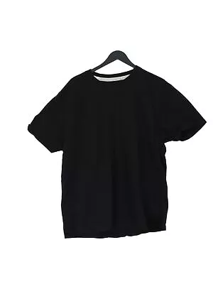 Charles Wilson Men's T-Shirt XL Black 100% Cotton Basic • £8.90