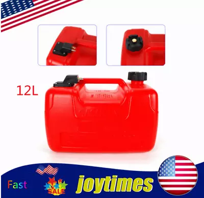 3.2 Gallon Portable Outboard Boat Marine Fuel Gas Tank 12L Plastic Oil Tank NEW • $42.76