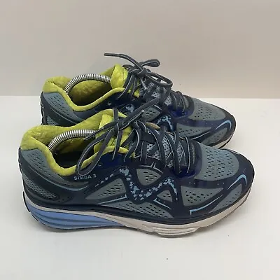 MBT Simba 3 Trainer Women's Athletic Fitness Walker Shoe Sky Blue Navy Size 7.5 • $39.99