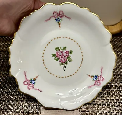 Vintage 1980’s Limoges Louis XVI 7.5” High Side Plate • $20