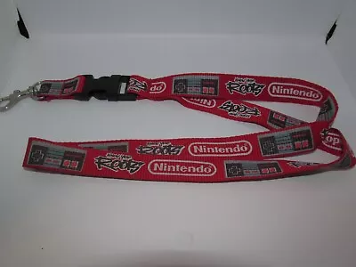 Vintage Y2k Nintendo NES Lanyard  Know Your Roots  Hot Topic Keychain ID Holder • $19.99