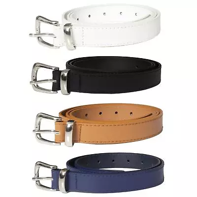 Enzo Belts Womens Leather Ladies Buckle Waist Casual Jeans Dress Belt • £5.99