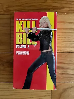 Kill Bill Volume 2 VHS 2004 Quentin Tarantino Action Sleaze Vol 2 Movie Film • $21.50