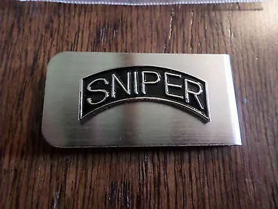 $12.99 • Buy U.s Military Army Sniper Metal Money Clip U.s.a Made New In Bags