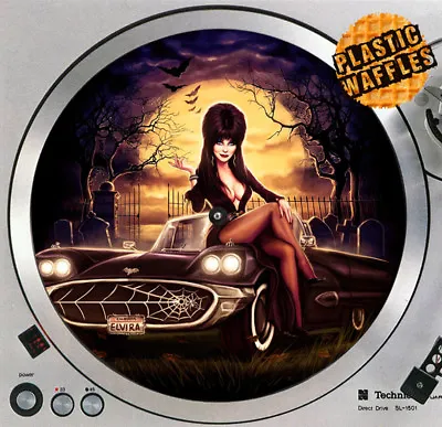 Elvira #1 Halloween Slipmat 12  LP Scratch Pad Slip Mat DJ Audiophile • $12.79