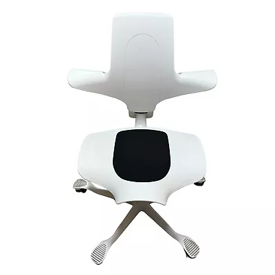 Hag Capisco Puls 8010 Office Chair White Seat Base Ergonomic Saddle Task Gaming • £250