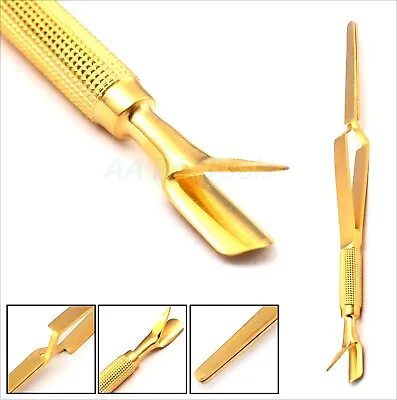 GOLD NAIL MAGIC WAND C CURVE PINCHING TOOL Multi Function Tool Nail Polish Remov • $7.40