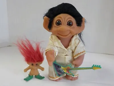 G1211 Vintage Dam 1977 Elvis Large 9  Tall Elvis Troll Baby Doll #604 Denmark • $94.01