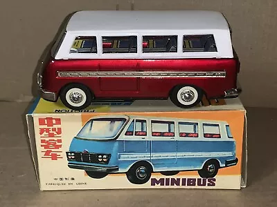 Vintage Metal Minibus Friction Toy Car New In Box • $34.99