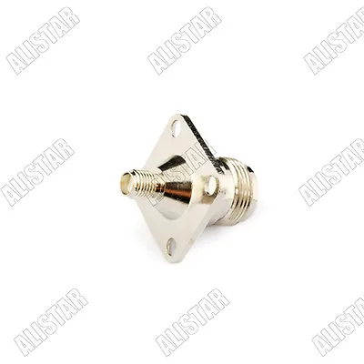 5x N Female Jack To SMA Female Straight Flange Panel Mount Connector Adapter • $10.80