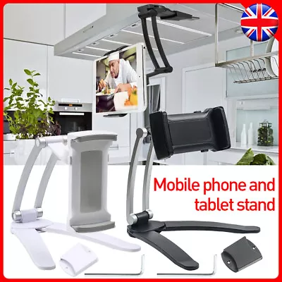 2in1 Desktop Kitchen Stand + Wall Mount Bracket Holder For Phone Tablet IPad Air • £13.44